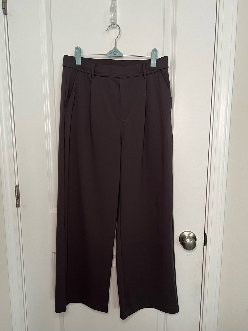 Halara Flex High Waisted Pocket Wide Leg smooth Work Pants Sz M Petite